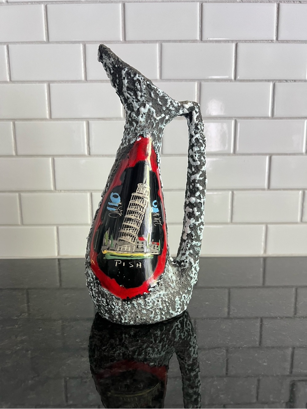 Vintage 1960s San Marino "Fat Lava" Vase